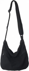 Canvas Messenger Bag Hobo Crossbody Bag For Women Shoulder Tote Handbag Vintage - Picture 1 of 6