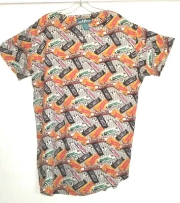 Fantástico Big Dogs Talla S/M Top Candy Bar Perros Estampado Algodón muy espacioso Foto 1 de 4