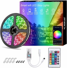 5m RGB Smart WiFi IP65 LED Light Strip for Alexa, Google Home 12V(NO ADAPTER)