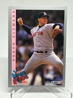 Roger Clemens 1993 Fleer League Leaders #348 Boston Red Sox SN4 - Image 1 of 2