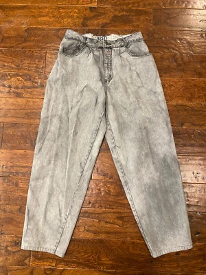 Vintage Get Used By Elie High Waist plaid Patches Hip Hop Mom Jean 30 Retro boho - Image 1 of 4