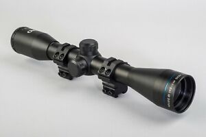 PAO® –TOPAZ MIL-DOT 4 x 40 RIFLE SCOPE with 9/11mm MOUNTS & LENS COVERS 