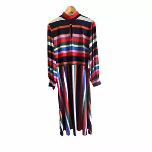 New Eloquii A- Line Long Sleeve Stretch Midi Dress Size 20 Office - Picture 1 of 11