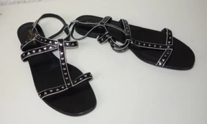 SAINT LAURENT - zauberhafte flache Sandalen in schwarz - Gr. 41 - NEU - Bild 1 von 6