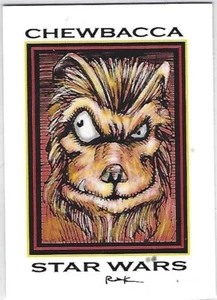 RAK (Robert A Kraus) art card of Star Wars series 4 CHEWBACCA - Picture 1 of 1