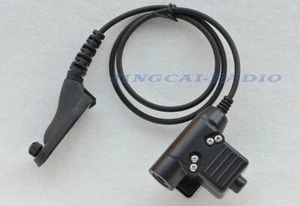 Z-Tactical U94 Headset Cable Adapter & PTT for Motorola Radio XiR-P8268 DP-3400 - Picture 1 of 3