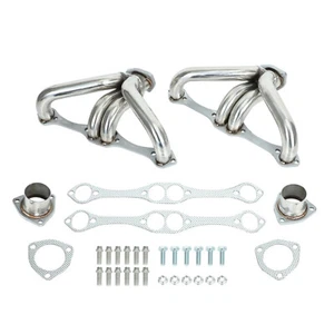 Stainless Exhaust 1 5/8" Tight Tuck Street Rod Header for Small Block Chevy SBC - Picture 1 of 7