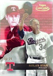 2020 Topps Gold Label Class 3 Red #93 Nolan Ryan /25 - Picture 1 of 2