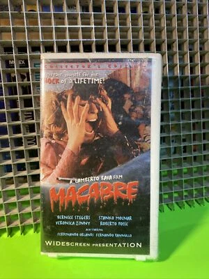 MACABRE -VHS Anchor Bay Widescreen Release NEW SEALED  Lamberto Bava Horror - Image 1 of 4