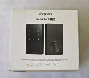Aqara Smart Lock U50 Keyless Entry Apple Home Key Bluetooth Wireless DL-D05D - Picture 1 of 9