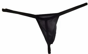 Micro G String Thong Back Choice para hombres SHEER BLACK hecho EE.UU. 1 día de envío - Imagen 1 de 4