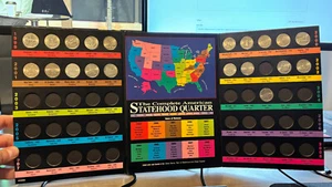 US 1999-2008 50 STATE QUARTERS partial set (20 coins) MIXED MINT MARK - Picture 1 of 3