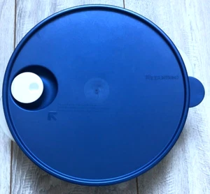 TUPPERWARE MICROTUP MENÜTELLER US Edition Portionsteller Blau Deckel Set 25cm - Bild 1 von 6