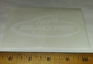 TEAM RealTree hunter hunting vinyl decal sticker white new EXCELLENT deer logo - Picture 1 of 3