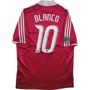 Chicago Fire 2008-10 Adidas home Cuauhtémoc Blanco football jersey shirt size M - Picture 1 of 11