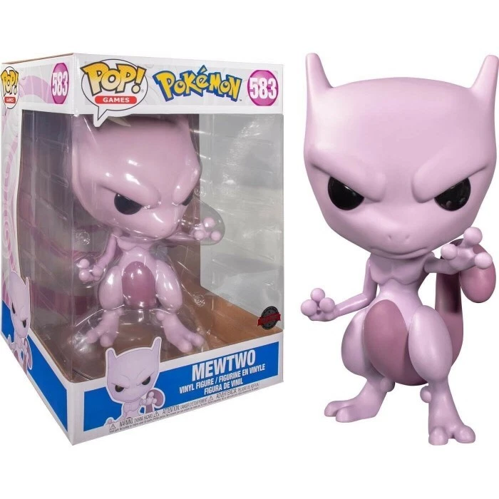 Funko Pop! MewTwo 25 cm 10" Pokémon SUPERSIZE BOX DAMAGE - Immagine 1 di 3
