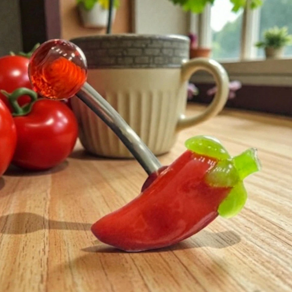 Barra curva de chile para piercing en el ombligo - 14 g 7/16 - joyería para piercing corporal Foto 1 de 1