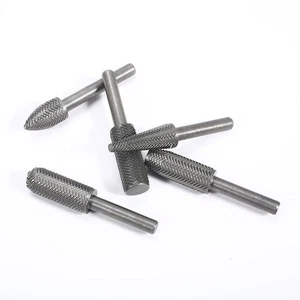 5 Piece Heat Treated High Carbon Steel Rotary Rasp File Set for Milling - Picture 1 of 11