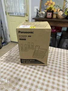 Panasonic Cordless Phone System Answering Machine 4 Handset Bluetooth KX-TGF975 - Zdjęcie 1 z 17