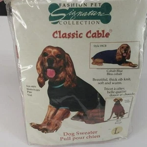 Pet sweater classic cable dog sweater red rouge - Picture 1 of 7