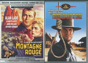 SET 2DVD WESTERN BLURAY + DVD ROTER BERG und DVD HÄNGEN SIE OBEN UND KURZ - Bild 1 von 2