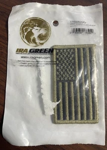 NUEVO Parche Bandera Americana Verde Ira con Gancho y Lazo Verde/Negro en Paquete Original - Imagen 1 de 2