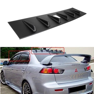 Shark Fin Rear Roof Spoiler Wing For Mitsubishi Lancer EVO X Sedan 2008-2016 - Picture 1 of 7