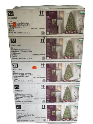 Árbol de Navidad 7,5 pies Gran Duquesa Parpadeante LED Pino Artificial Árbol T27 (NUEVO) Foto 1 de 4