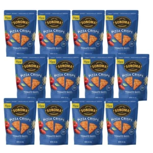 Sonoma Creamery Pizza Crisps, Tomato Basil, 2 Oz (6 Count) Savory Snack Cracker - Picture 1 of 11