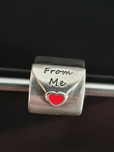Pandora Red Heart Love Letter To My Love Silver Envelope Charm 790894 Free Post