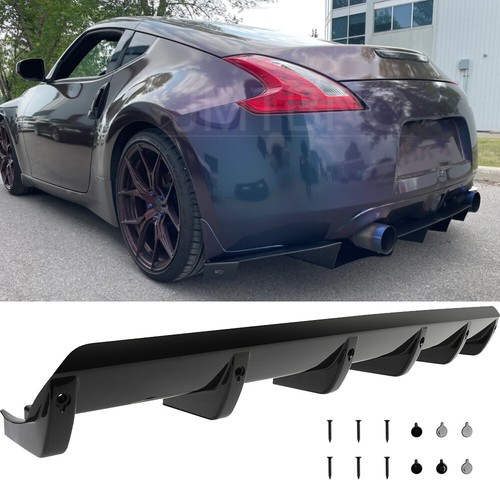 GOODFITMENT Gloss Black Rear Bumper Diffuser With Shark 4-Fins – Fits Nissan 350Z & 370Z 2 thumbnail image