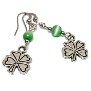 Pretty St. Patrick pendientes de trébol de cuatro hojas de SoniaMcD - Imagen 1 de 21