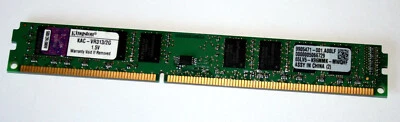 2 GB DDR3 RAM 240-pin PC3-10600U nonECC 1333 MHz  'Kingston KAC-VR313/2G' 99..54 - Imagen 1 de 2