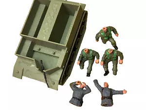 timpo toys bren gun carrier rare green tracked model 1:32 vintage ww2 toy +man - Picture 1 of 20