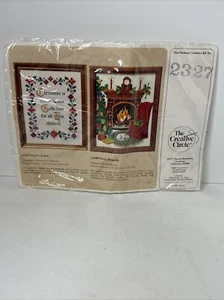 Vintage Creative Circle Christmas Needlework Kit 2327 & 2300 Needlepoint - Picture 1 of 4