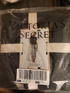 *NWT Victoria's Secret Flannel Jogger Tee-Jama Set Sz 2xl Pink/Black $49.95 2 PC - Picture 1 of 4