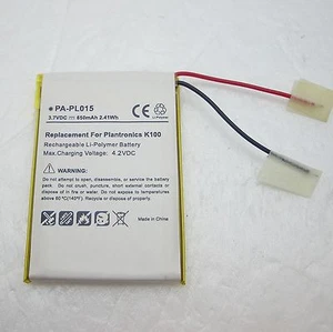 Nuovo Ricambio Batteria per Plantronics K100 Vivavoce & Audio 995 Wireless - Zdjęcie 1 z 1