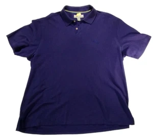 Men's Tommy Bahamas Blue Solid Short Sleeve Collared Polo Shirt Size XX Large - Picture 1 of 11