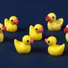 100/200PCS Mini Rubber Ducks Miniature Resin Ducks Yellow Duckies_ Tiny F3C8
