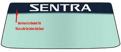 SE ADAPTA A NISSAN SENTRA VEHÍCULO PARABRISAS BANNER VINILO CALCOMANÍA CON HERRAMIENTA DE APLICACIÓN Foto 1 de 2