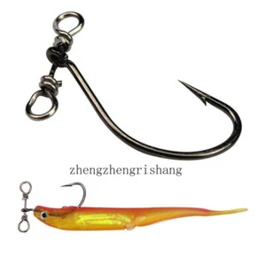 20/50Pcs Drop Shot Fishing Hook in-line Drop Shot Rig and Swivels Bass Worm Hook - Picture 1 of 12