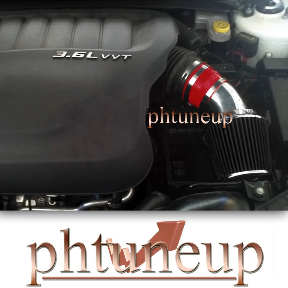 KIT DE ADMISIÓN DE AIRE ROJO NEGRO PARA DODGE JOURNEY AVENGER 2011-2015 Chrysler 200 3,6 L Foto 1 de 1