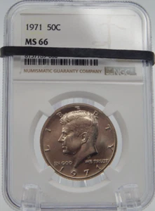 1971 P 50¢ Kennedy Half Dollar - NGC MS66 (BT358) - Bild 1 von 4