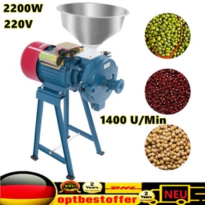 2200W Elektrische Mühle Trockenfutter Reis Mais Getreide Kaffee Schleifmaschine - Bild 1 von 19