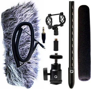 Que Audio QVIDEO-KIT Mini Escopeta Micrófono Kit para Cámaras DSLR con Accesorios Demostración - Imagen 1 de 1