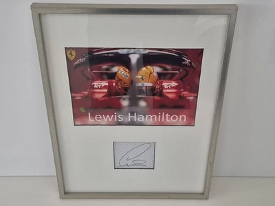 Autografo incorniciato F1 Lewis Hamilton, Ferrari F1 - Immagine 1 di 4