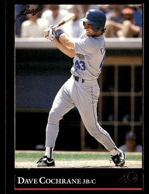 1992 Leaf Black Gold Dave Cochrane Seattle Mariners #398 - Image 1 of 2