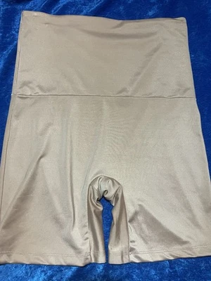 Bragas Faja Nylon Brillante Longline Calzoncillo Modelador Panty Talla 1x Beige Foto 1 de 4