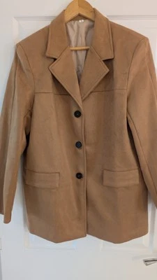 Blazer largo de gamuza sintética Foto 1 de 3