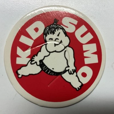 Vintage Kid Sumo Caricature Red Hawaii POG Milk Cap 1993 NEW - Image 1 of 2